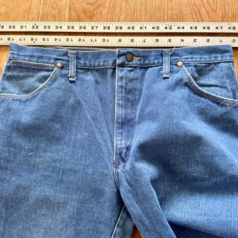 80s‎ USA Vintage Wrangler Jeans Regular Fit Blue Denim Classic - Picture 4 of 5